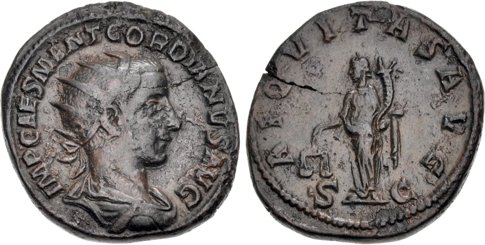 043: Gordian III Dupondius coins ancient to 043 gordian iii dupondius