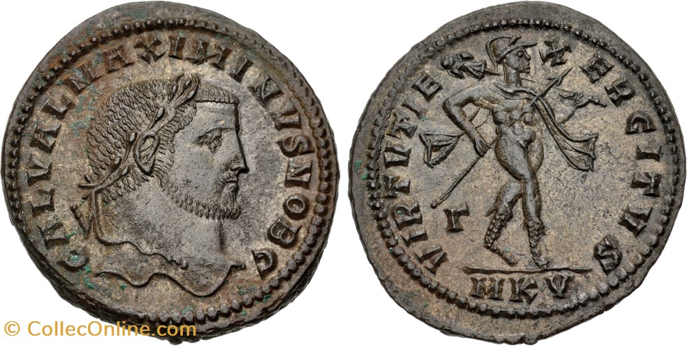 020: Maximinus II as Caesar Follis coins 020 maximinus ii as caesar follis