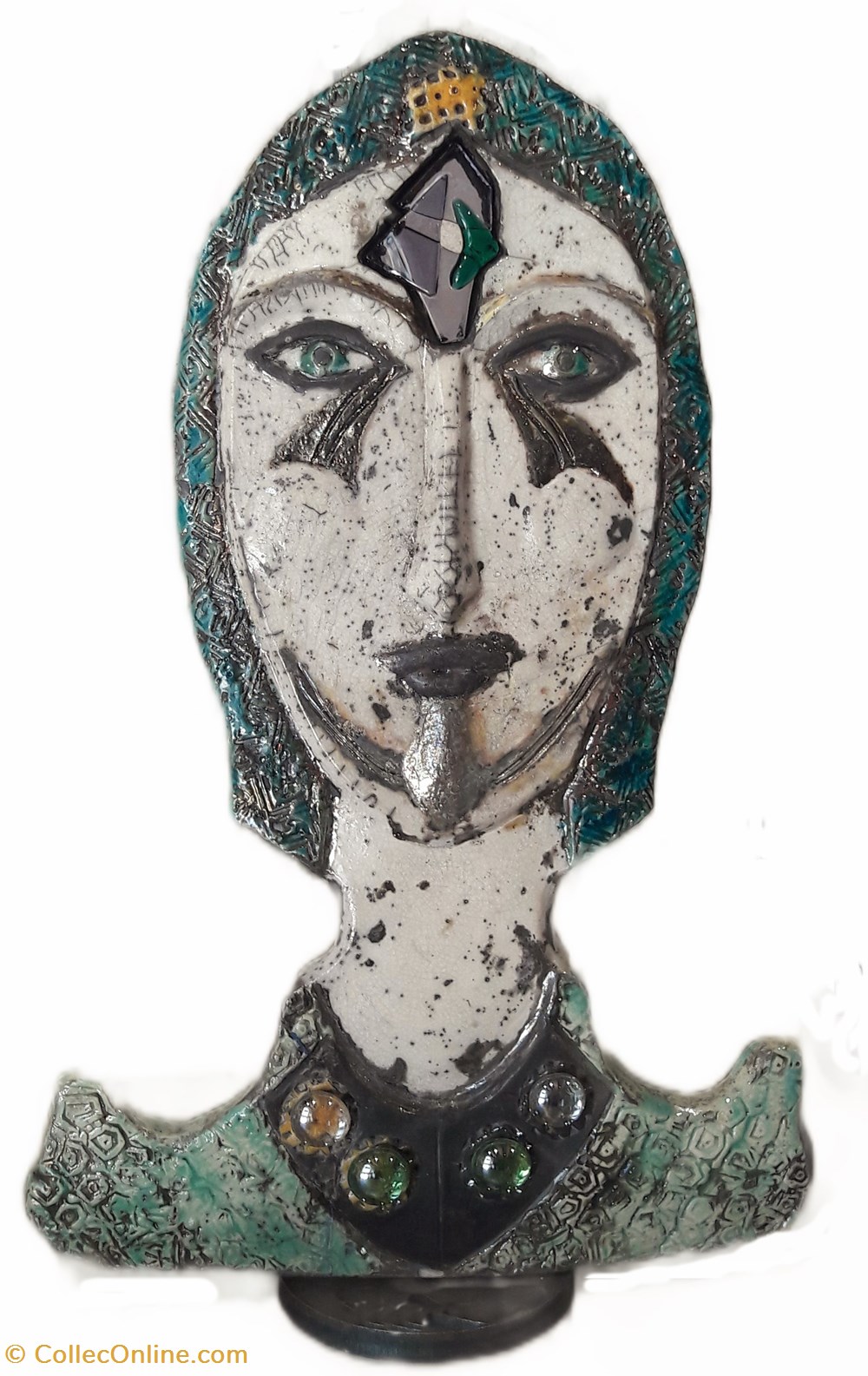 La Reine art antiquites sculptures raku la reine