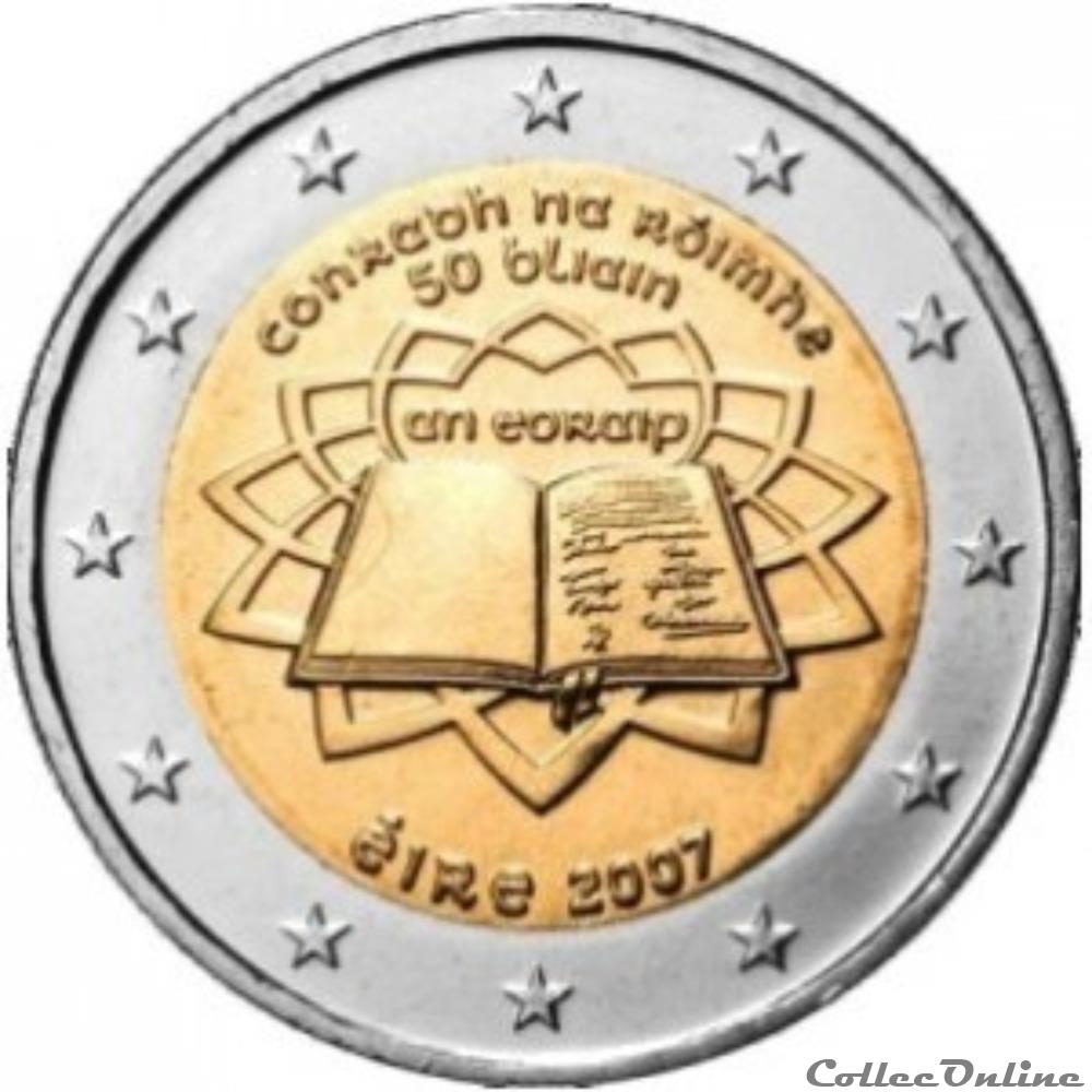 monnaie euro irlande traite de rome 50 ans