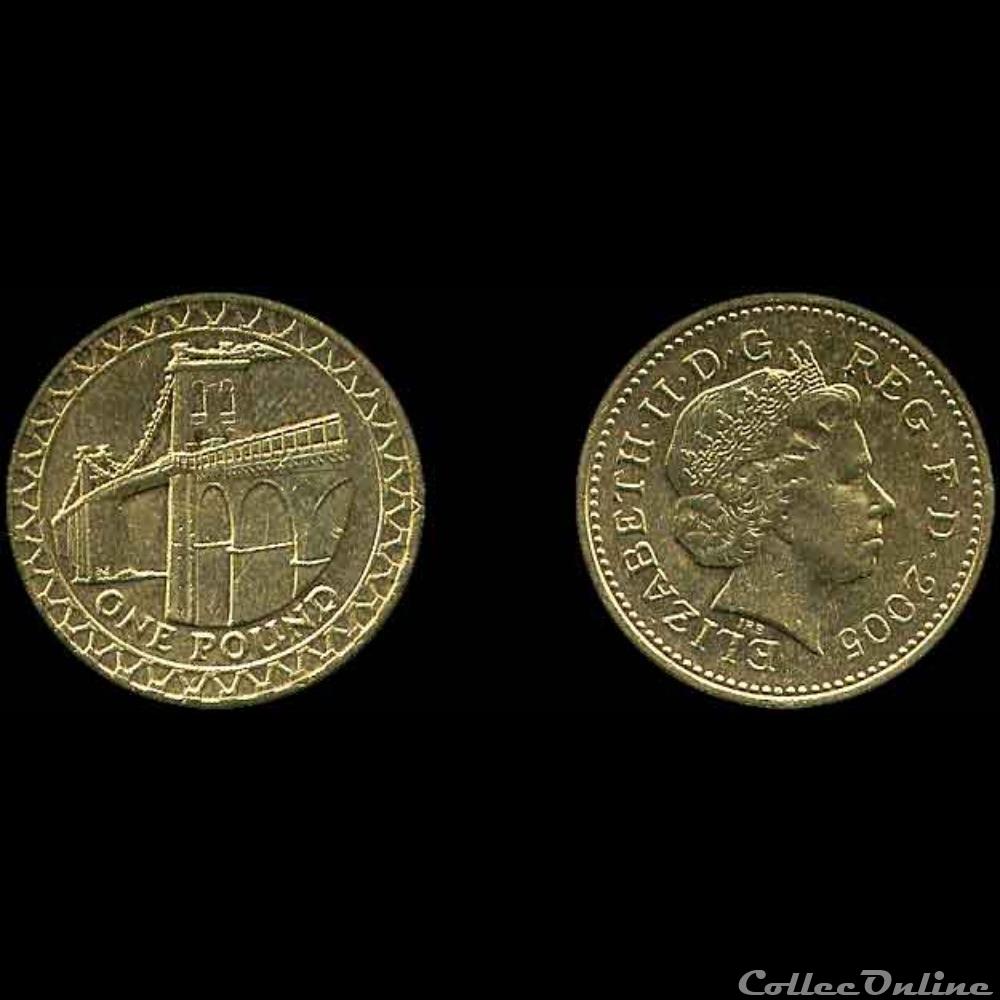 1 pound 2005 monnaie monde royaume uni 1 pound 2005