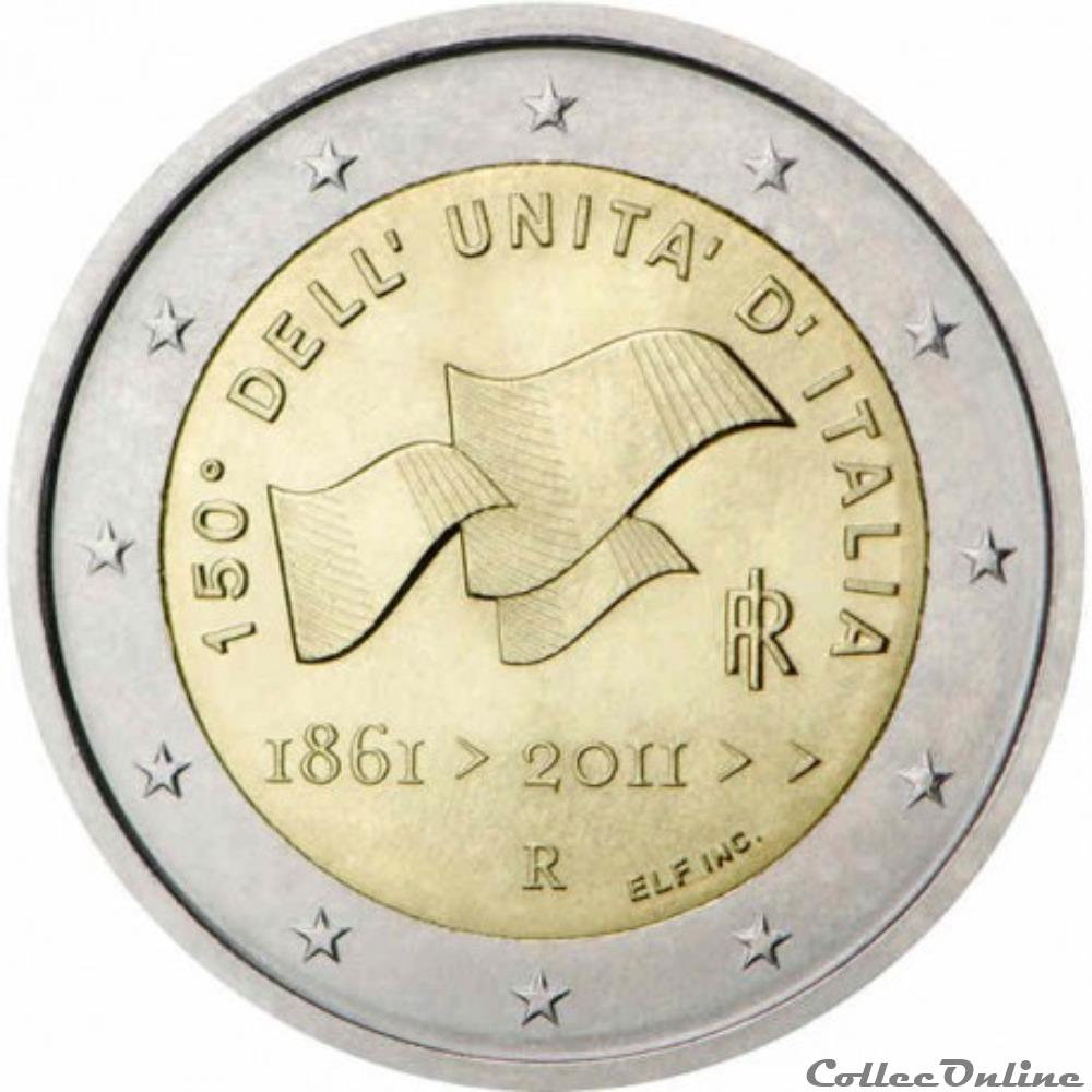 150 ans de l'unification 1861-2011 monnaie euro italie 150 ans de unification 1861 2011