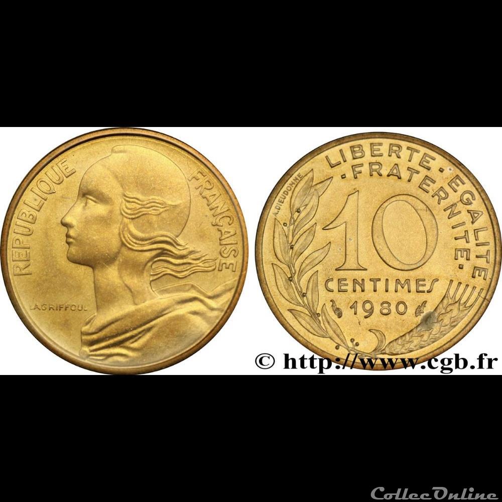 10 centimes 1980 monnaie france moderne 10 centimes 1980