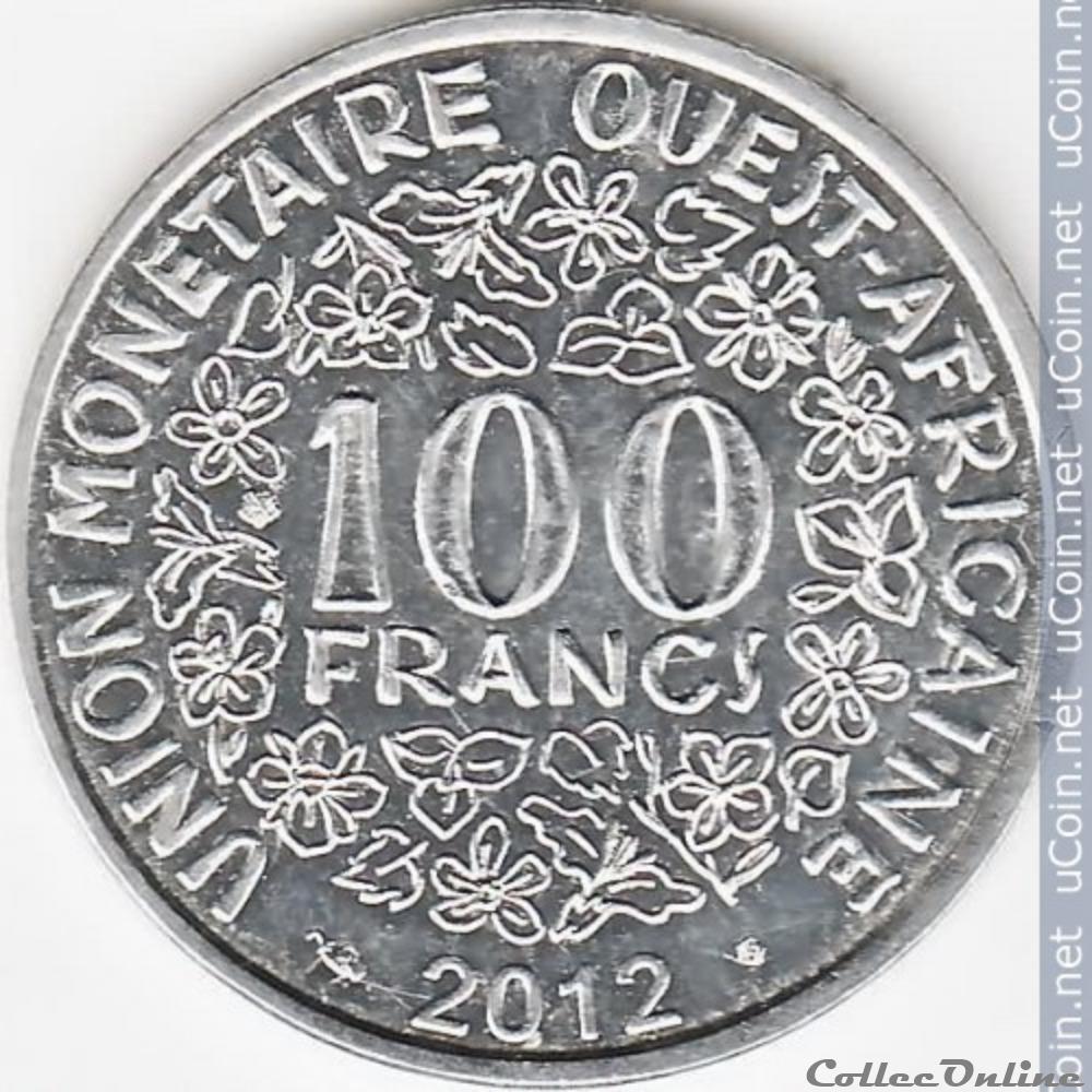 100 franc ouest afrique 2012 monnaie monde italie 100 franc ouest afrique 2012