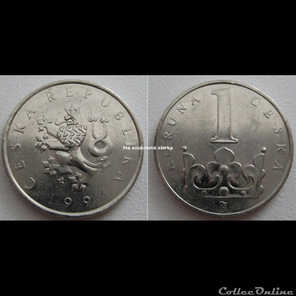 1 KC monnaie monde republique tcheque 1 kc