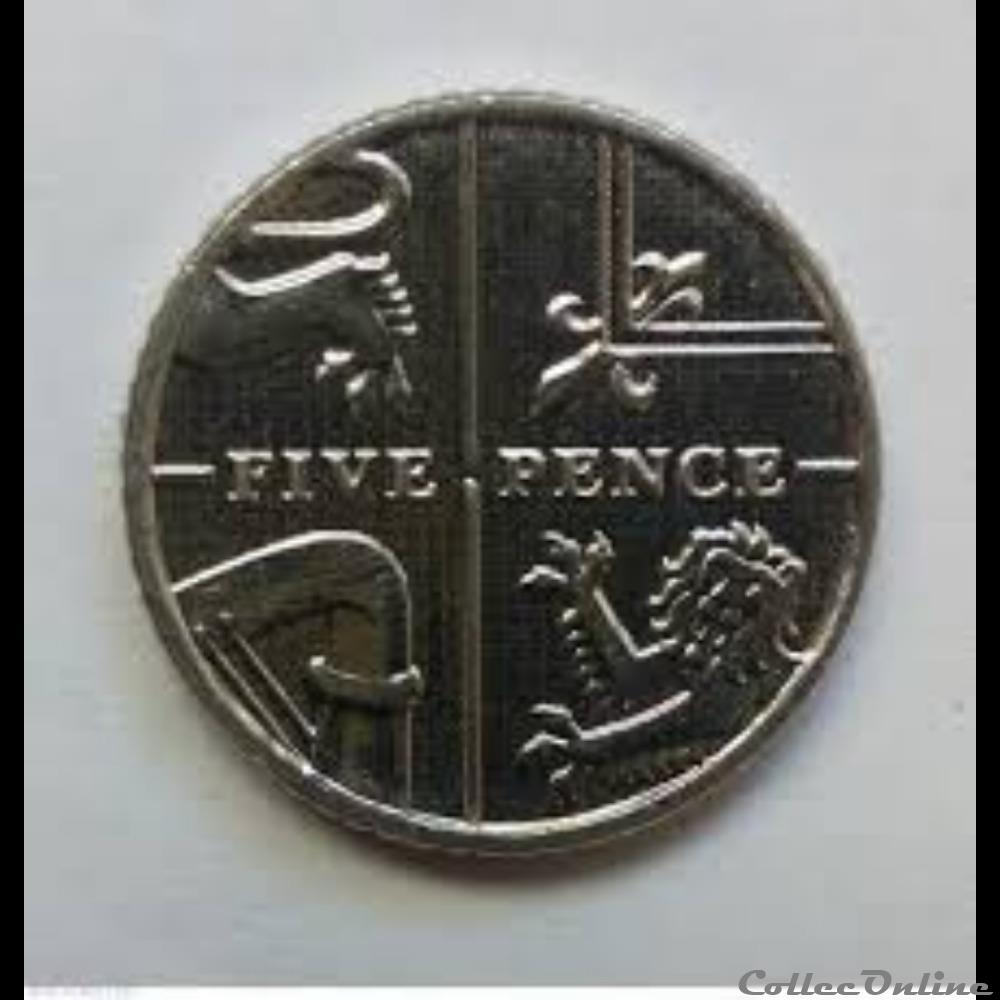 5 pence monnaie monde royaume uni 5 pence