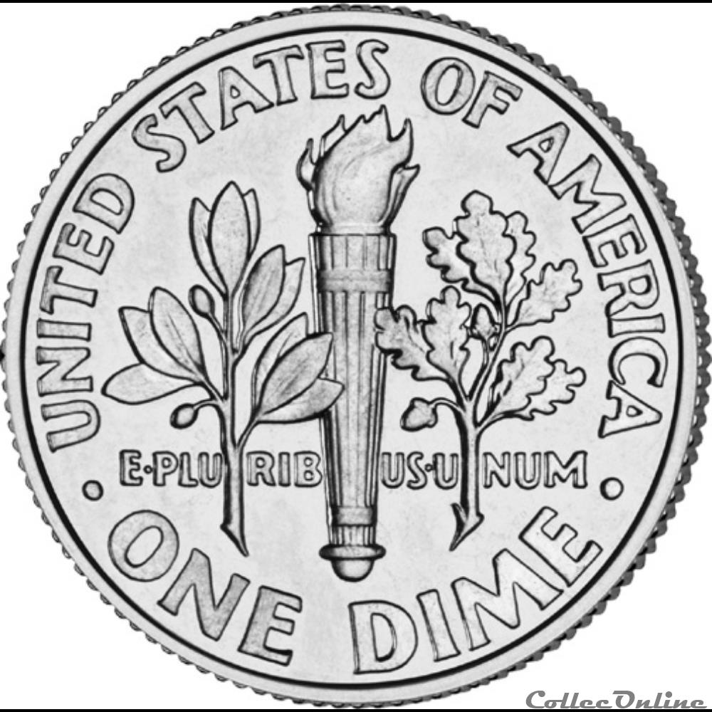 1 dime americain monnaie monde etat uni 1 dime americain