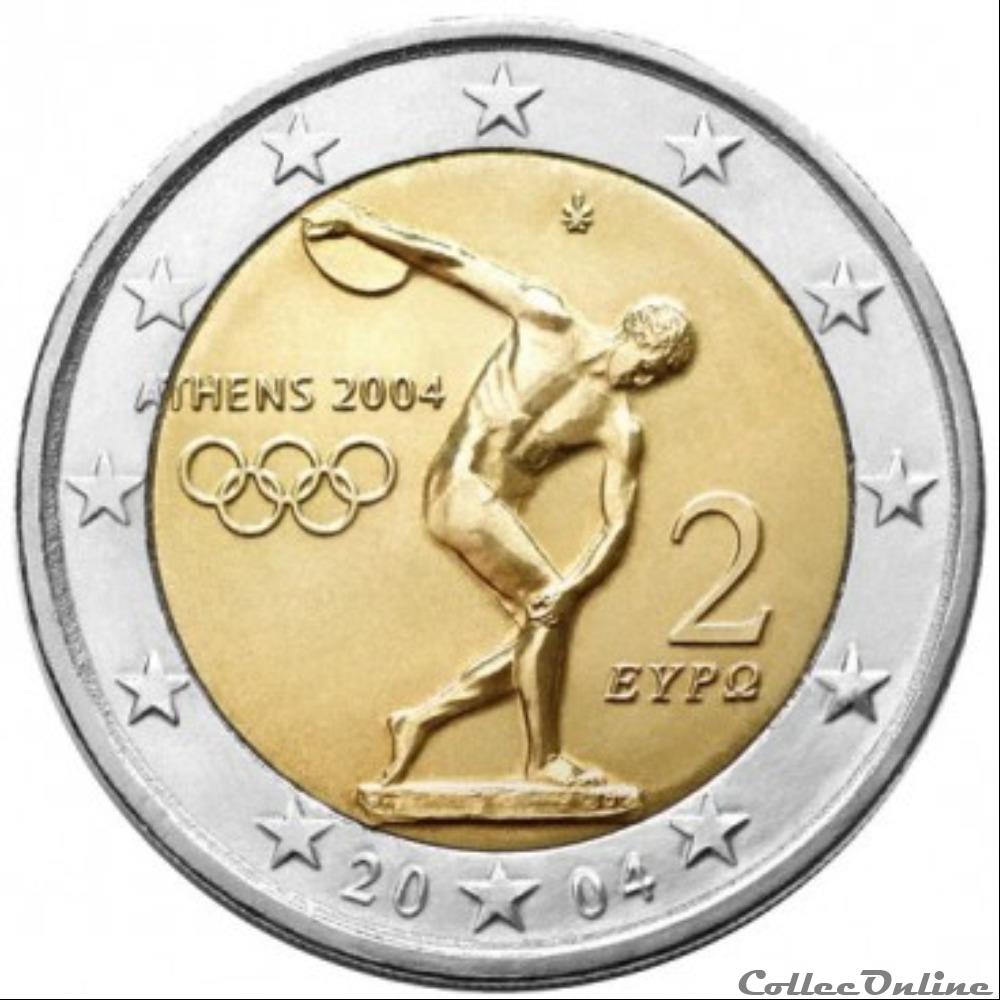 jeux olympique Athènes 2004 monnaie euro grece jeux olympique athenes 2004
