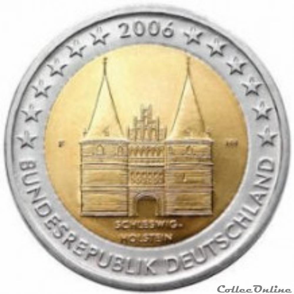 schleswig-holstein 2006 monnaie euro allemagne schleswig holstein 2006