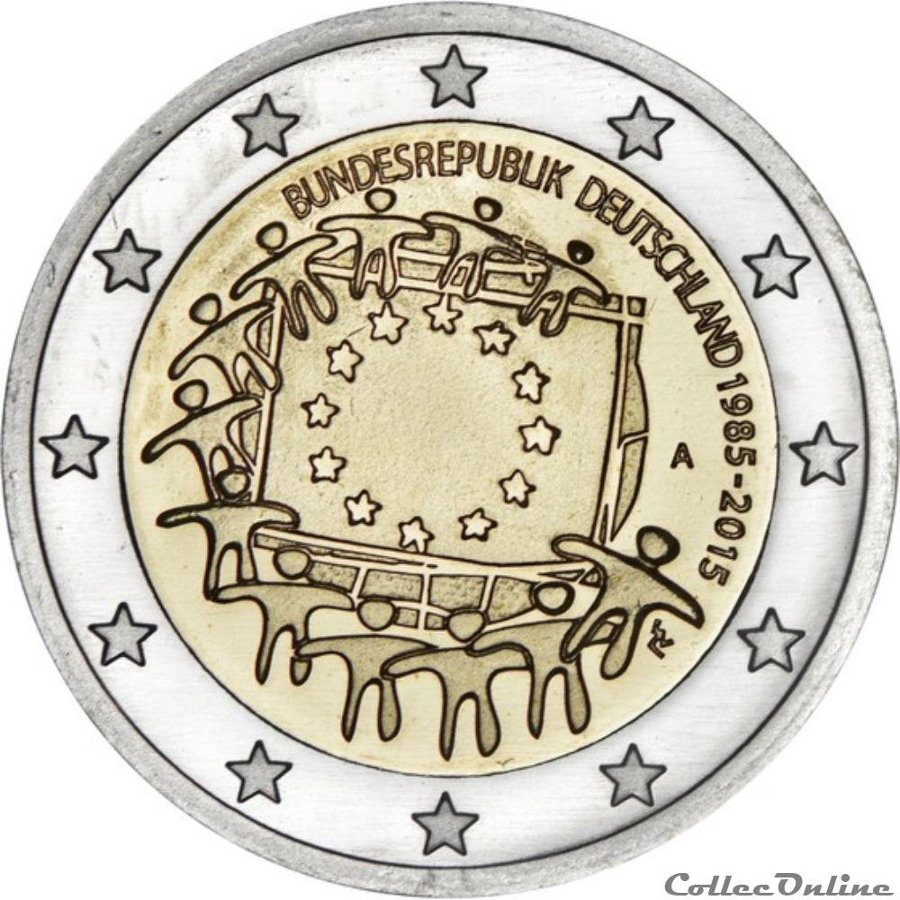 valeur piece 2 euro bundesrepublik deutschland 1985 bis 2015