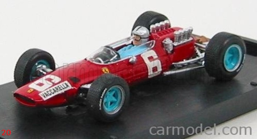 158 F1 N°6 VACCARELLA GP ITALIE modele reduit voiture ferrari 158 f1 n 6 vaccarella gp italie