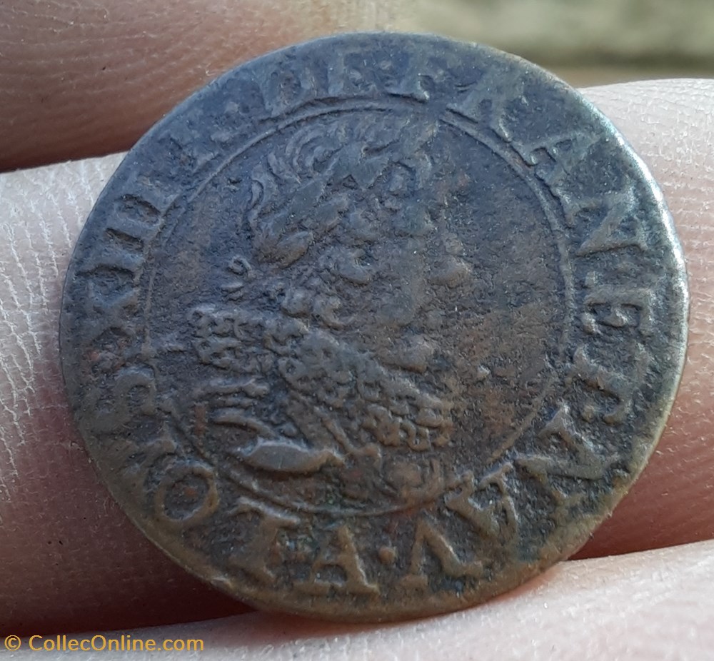 Louis 13 A/Buste a d R/Trois lis D20.5 P2.58g C1721 DR100 DY1366 monnaies france royales louis 13 a buste a d r trois lis d20 5 p2 58g c1721 dr100 dy1366