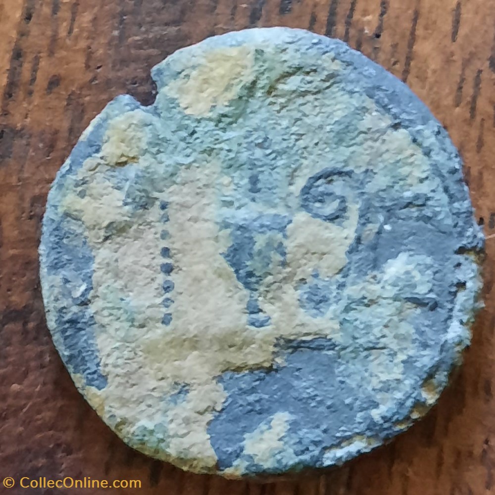 Hadrien A / Buste laure a d R /Instruments du culte D18.4 P 3.06 RCV 3483 C 454 RIC 198 monnaie antique av jc ap romaine republicaine imperiale hadrien a buste laure a d r instruments du culte d18 4 p 3 06 rcv 3483 c 454 ric 198