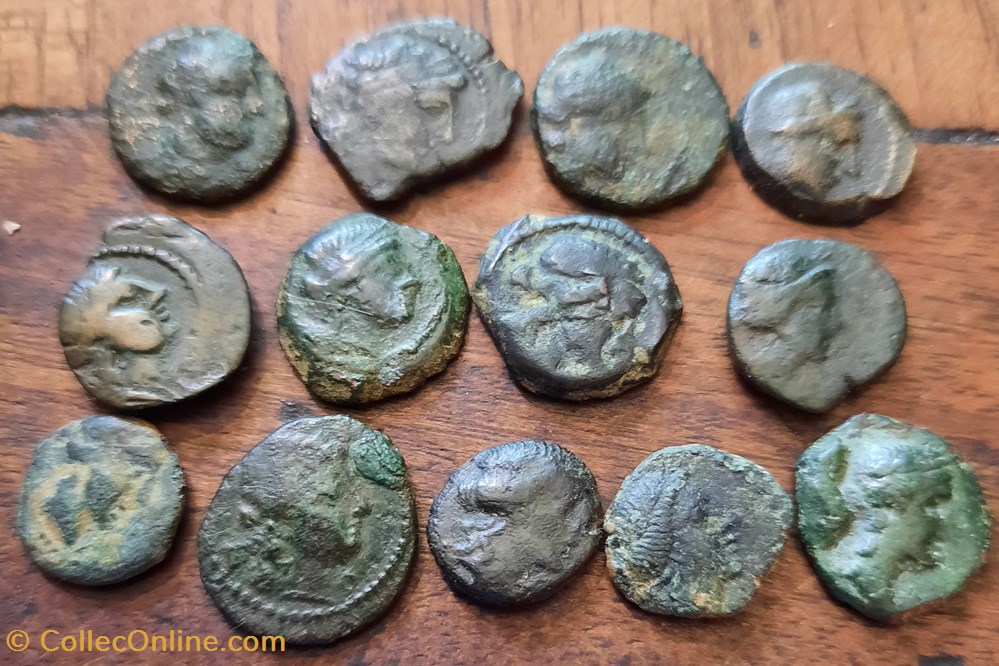 monnaies antiques celtes petit bronze de marseille au taureau chargeant