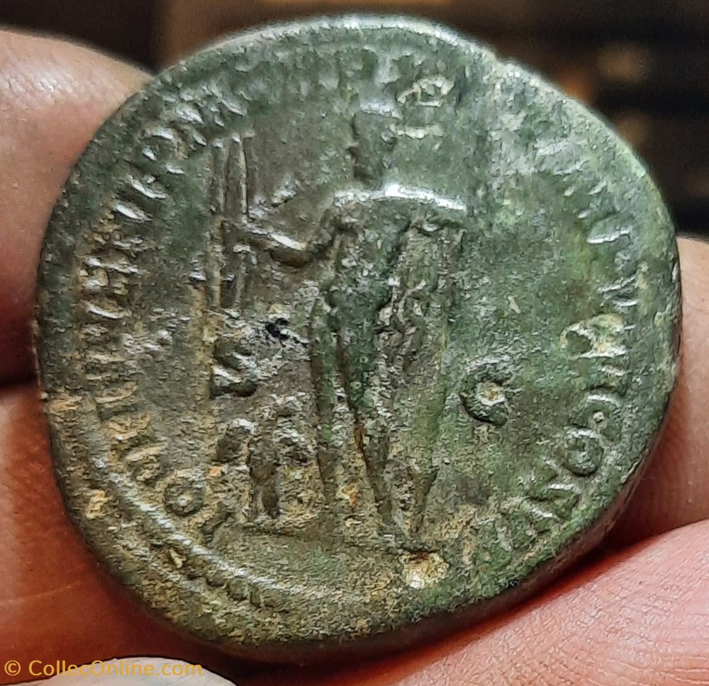 Commode A/Tete lauree a d R/ Jupiter nue debout a g +187+189D 31.8 P28.21g RCV5759 C253 monnaies antiquite av jc ap romaines republicaines imperiales commode a tete lauree a d r jupiter nue debout a g 187 189d 31 8 p28 21g rcv5759 c253