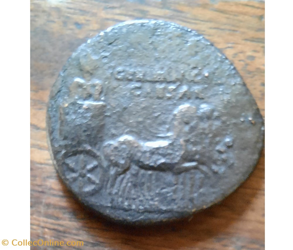 Germanicvs A/Germanicus dans quadrige R/Germanicus habit militaire D27.3 P12.31 RCV 1820 C7 RIC57 monnaie antique av jc ap romaine republicaine imperiale germanicvs a germanicus dans quadrige r germanicus habit militaire d27 3 p12 31 rcv 1820 c7 ric57