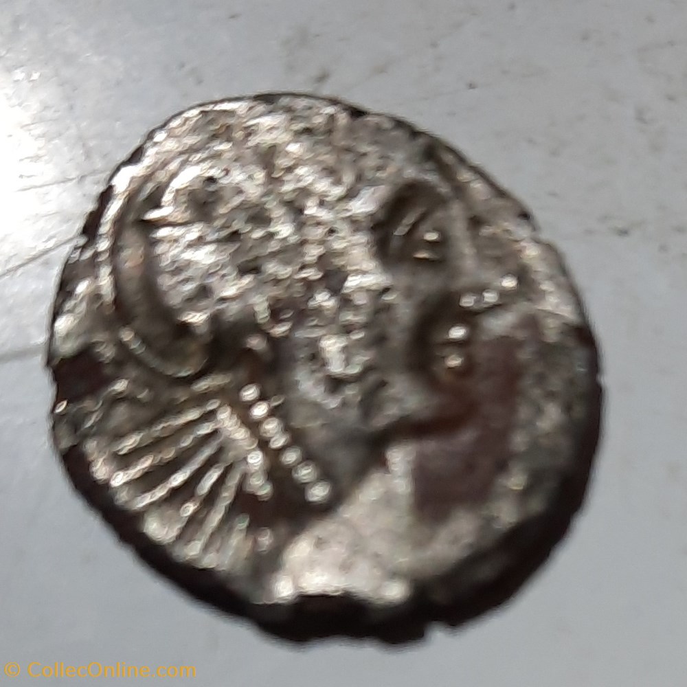 Monnaie Allobroges / Gaule D14.4 P1.49g Argent fourre monnaies antiques monnaie allobroges gaule d14 4 p1 49g argent fourre