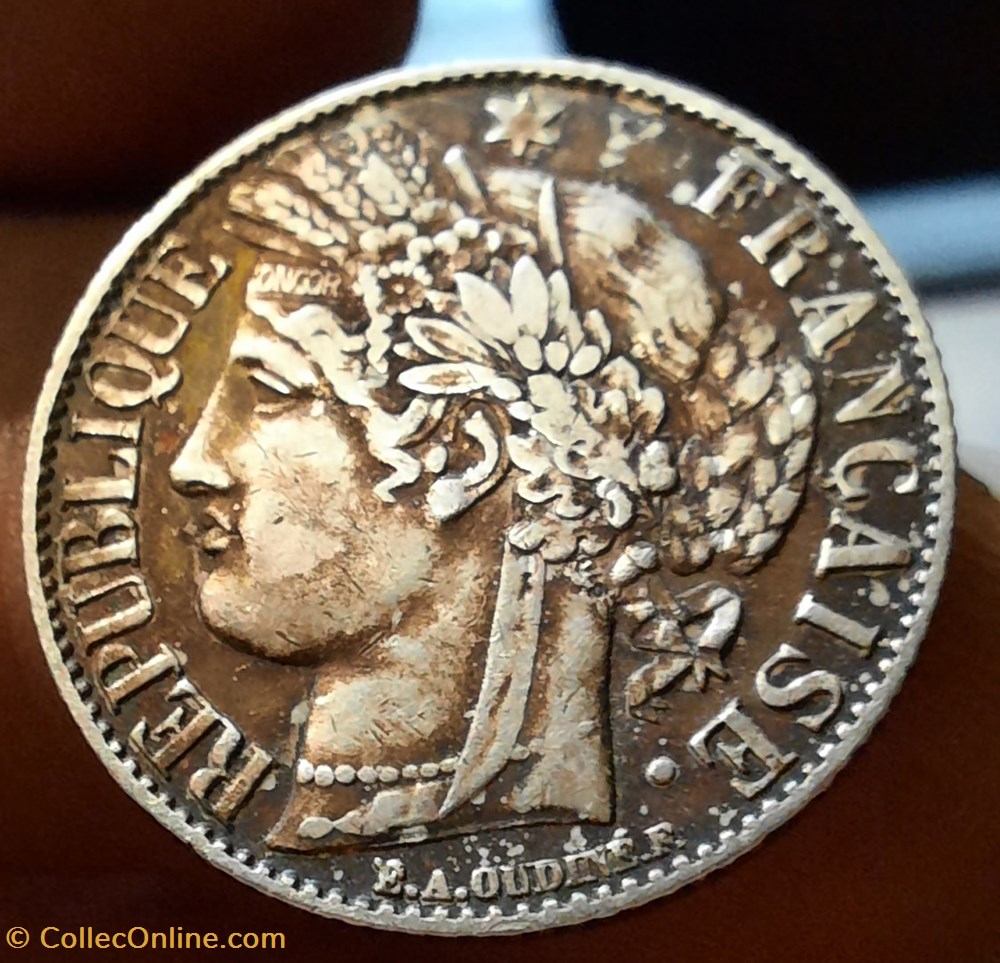 Troisieme Republique Un Franc monnaies monde france troisieme republique un franc