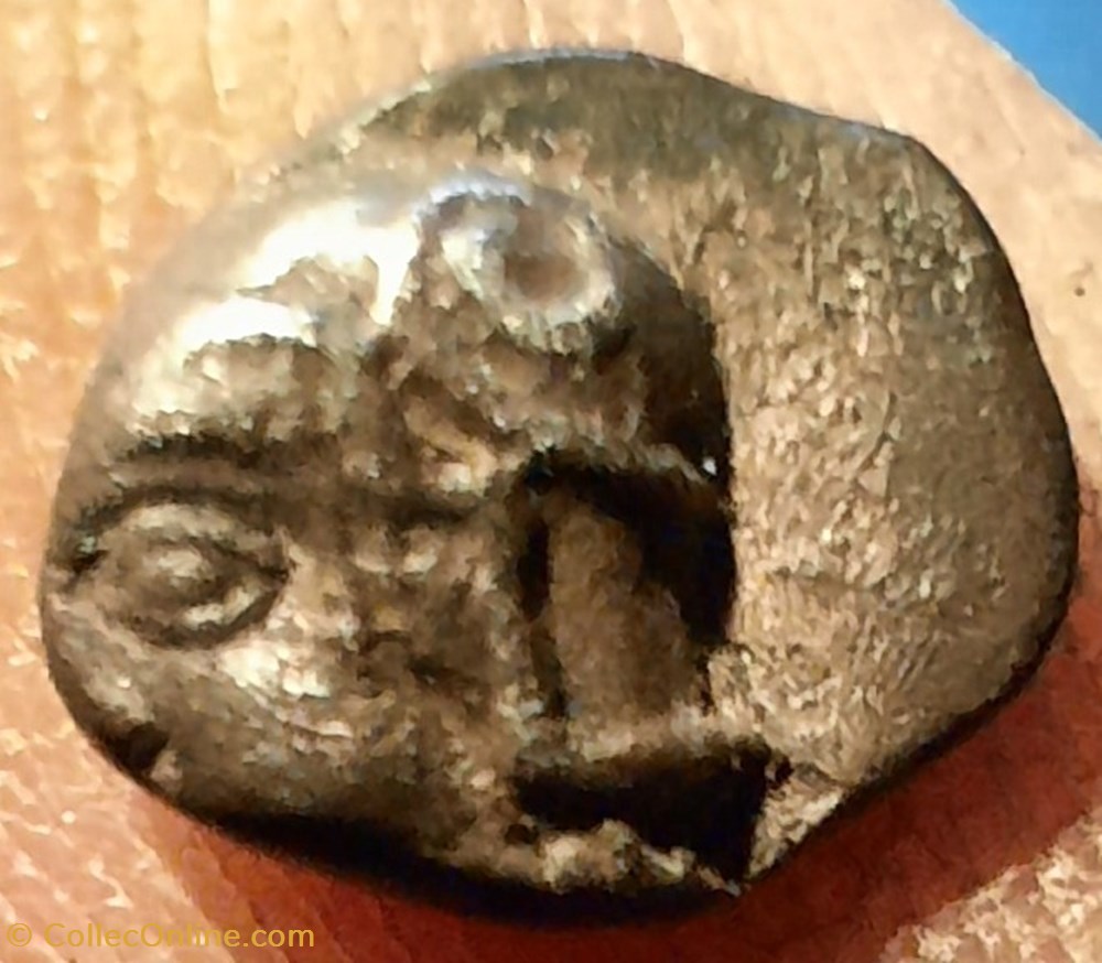 Marseille Obole A/Tete d athena a g R/Carre creux -495-485 D9 P 0.84 Feugere OBA-ea 2 monnaies antiques celtes marseille obole a tete d athena a g r carre creux 495 485 d9 p 0 84 feugere oba ea