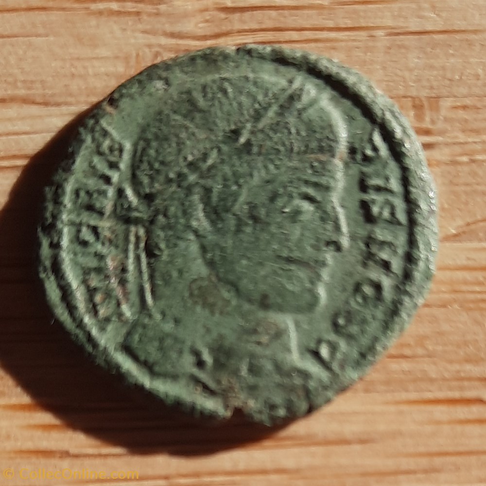 Crispus A / Tete lauree a d R / Legende dans couronne +323+324 D20 P3.20g RIC INCONNUE 2 monnaie antique av jc ap romaine republicaine imperiale crispus a tete lauree a d r legende dans couronne 323 324 d20 p3 20g ric inconnue