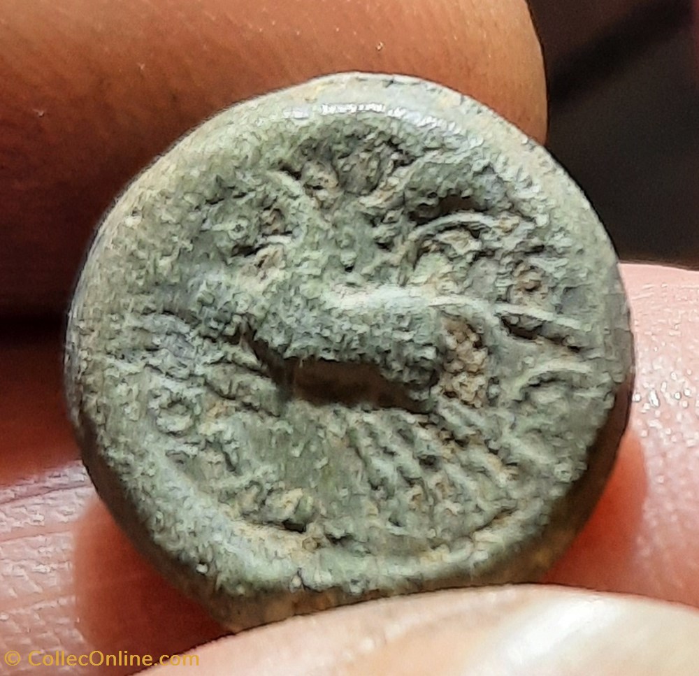 Remes PB A/3 Bustes a g R/Bige avec aurige a g -60-40 D14.8 P2.56g LT8040 monnaies antiquite jc ap celtes remes pb a 3 bustes a g r bige avec aurige a g 60 40 d14 8 p2 56g lt8040