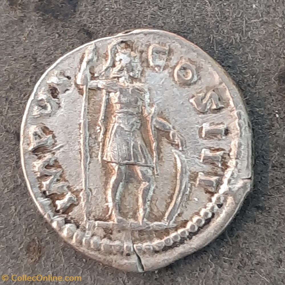 monnaie antique av jc ap romaine republicaine imperiale marc aurele a tete lauree a d r mars debout a d 173 d18 5 p 3 03 rcv 4901