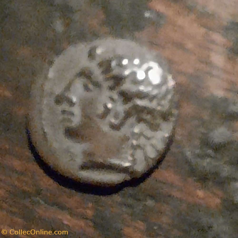 monnaie antique av jc ap obole volques arecomiques a tete a g na derriere la nuque roue ma 75 25 d9 7 p0 47g feugere obv 6