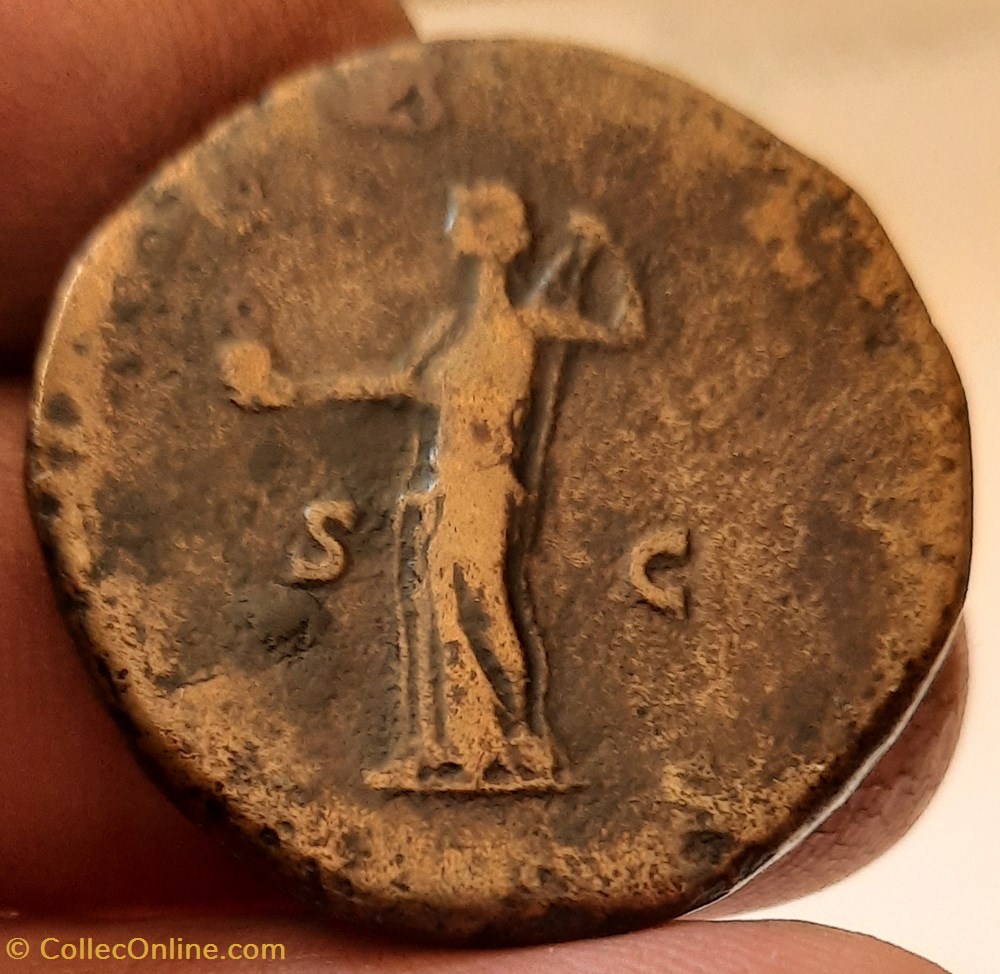 Lucille A / Tete a d R / Venus debout a g +164+166 D30.4 P 25.09 g C77 RIC1767 RCV5507 monnaies antiquite av jc ap romaines republicaines imperiales lucille a tete a d r venus debout a g 164 166 d30 4 p 25 09 g c77 ric1767 rcv5507
