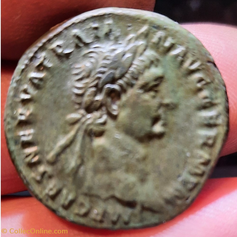 Trajan A / Buste laure a d R/Victoire volant a g D 26.2 P10.28g C614 RIC 395 monnaies antiquite av jc ap romaines republicaines imperiales trajan a buste laure a d r victoire volant a g d 26 2 p10 28g c614 ric 395