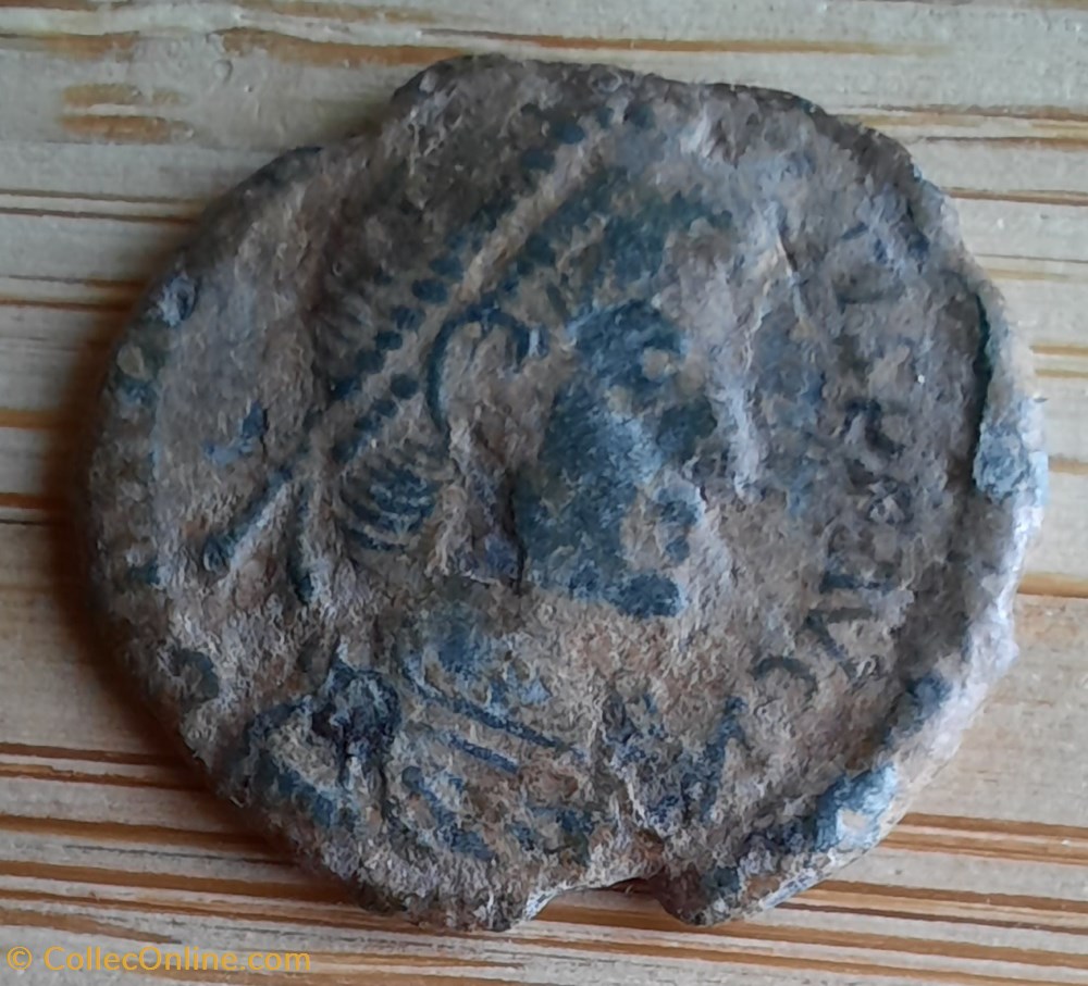 monnaie antiquite av jc romaine republicaine imperiale valentinien 1 a buste diademe a d r valentinien et captif d17 6 p1 84g