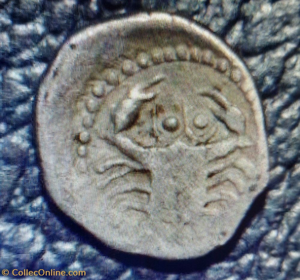 Litra au crabe 2 monnaies antiques celtes litra au crabe