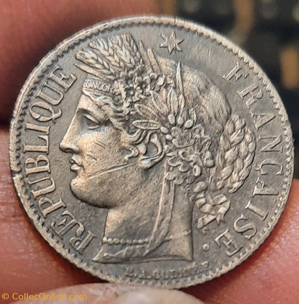 Troisieme Repulique A /Tete de Ceres a g R/Couronne chene et laurier D23 P 4.77g F216/6 monnaies france modernes troisieme repulique a tete de ceres a g r couronne chene et laurier d23 p 4 77g f216 6