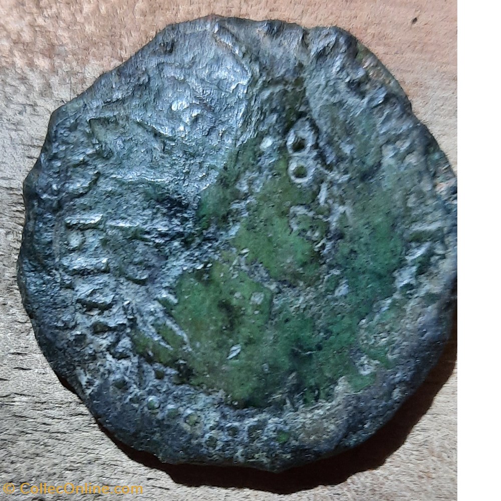 Postume A / Tete radiee a d R / Galere voguant a g D31.5 P 15.55g FRAPPE BARBARE ?FAUTEE ? monnaie antiquite av jc romaine republicaine imperiale postume a tete radiee a d r galere voguant a g d31 5 p 15 55g frappe barbare fautee