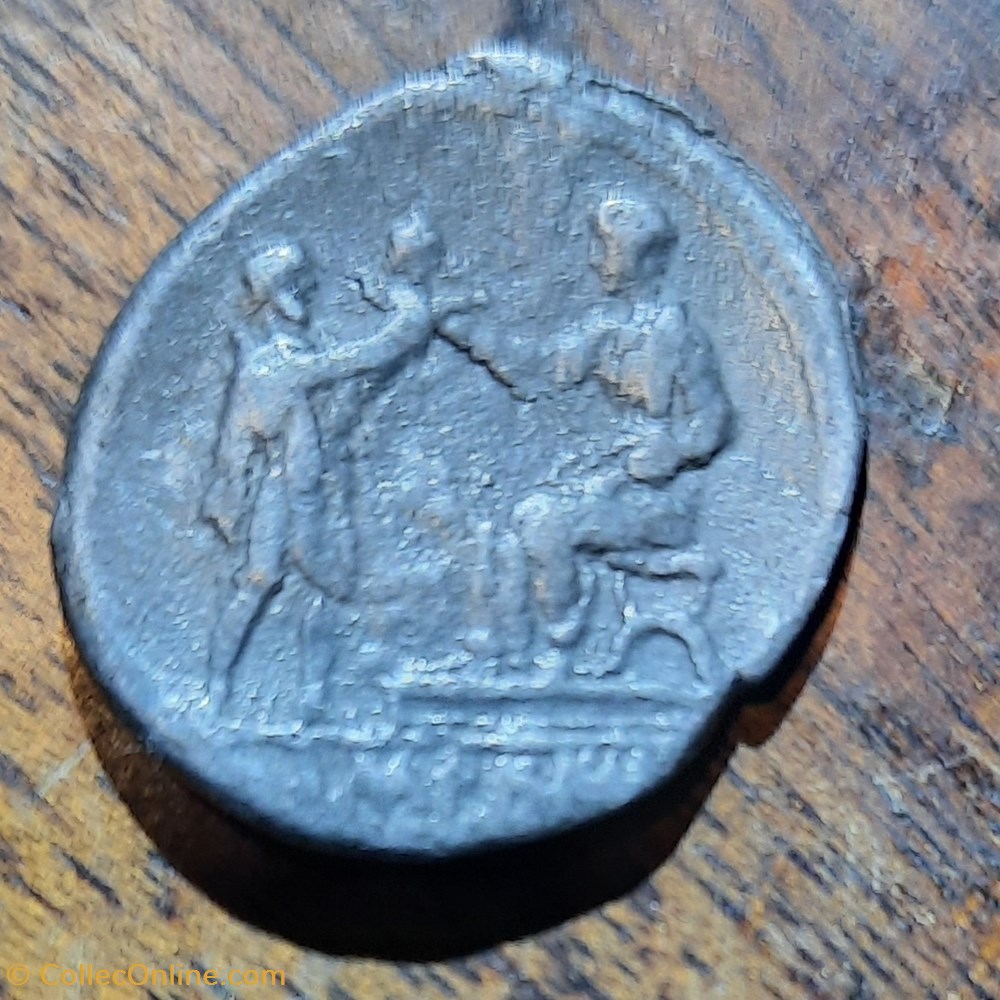 Auguste A/Tete lauree a d R/Auguste assis a d D19.4 P 3.34g C174 RIC200 RSC 174 monnaie antique av jc ap romaine republicaine imperiale auguste a tete lauree a d r auguste assis a d d19 4 p 3 34g c174 ric200 rsc 174