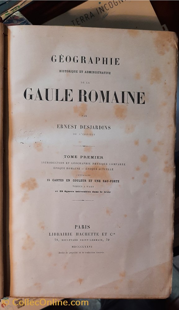 livres bd revues geographie de la gaule romaine par par ernest desjardins 1876 librairie hachette