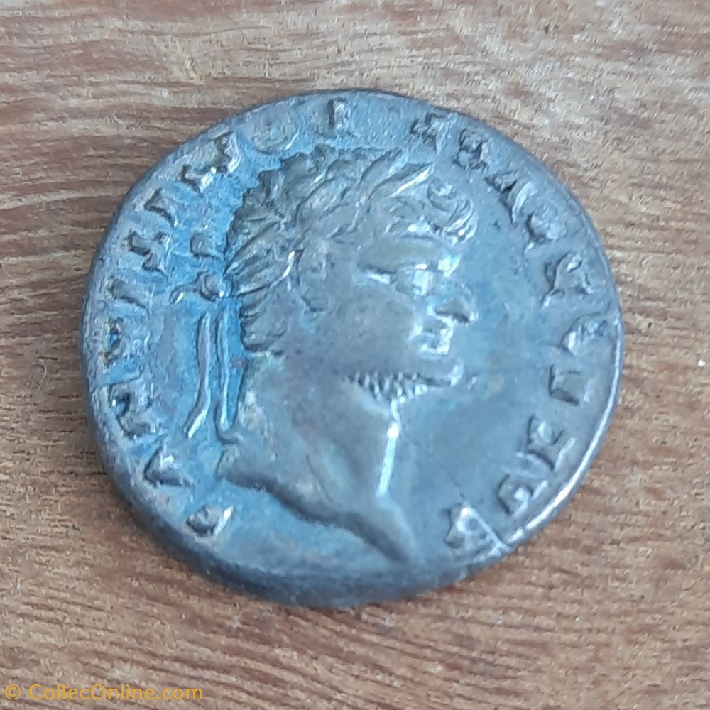 Domitien A/Tete a d R/Pegasse a d +76 D18.1 P 2.44 RCV2637 RIC921 monnaie antique av jc ap romaine republicaine imperiale domitien a tete a d r pegasse a d 76 d18 1 p 2 44 rcv2637 ric921