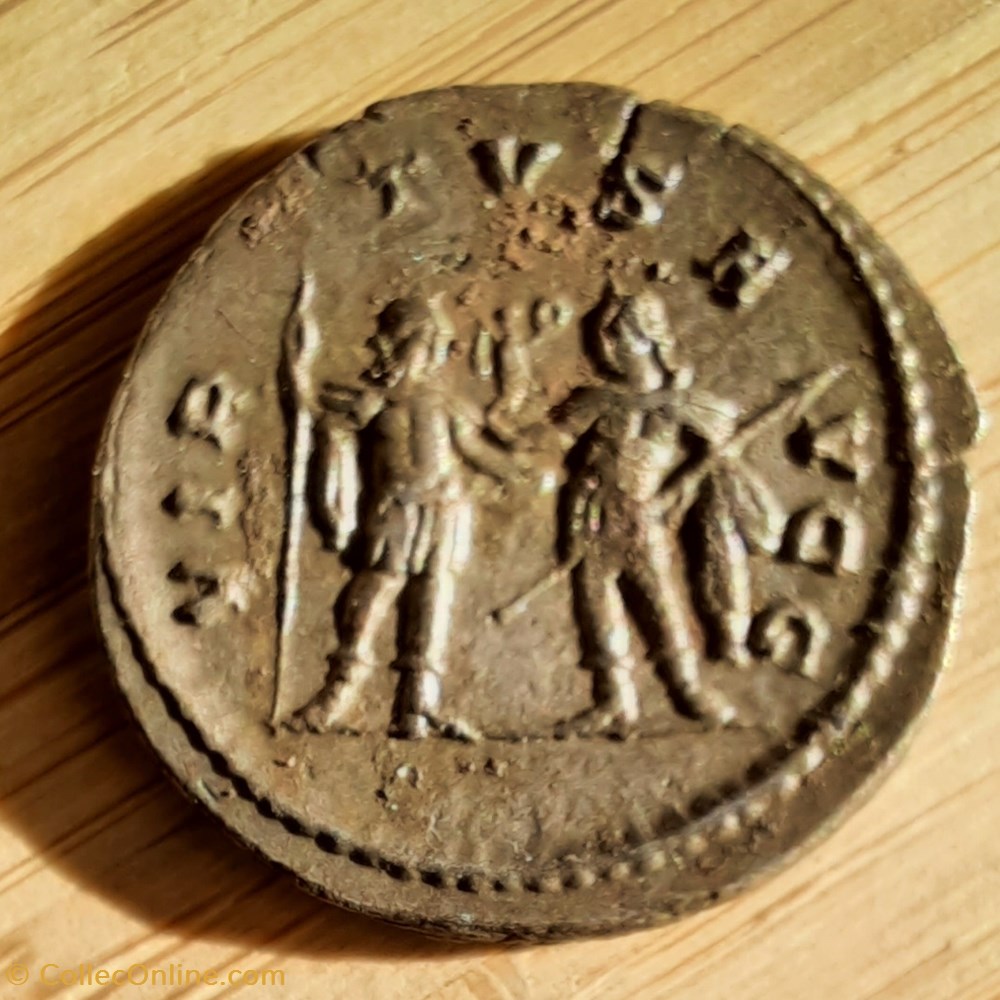 Valerien 1° A/ Buste radie a d R/Valerien et Gallien +257+258 D22.7 P4.04g C276 RC 2905 RIC293 monnaie antique av jc ap romaine republicaine imperiale valerien 1 a buste radie a d r valerien et gallien 257 258 d22 7 p4 04g c276 rc 2905 ric293