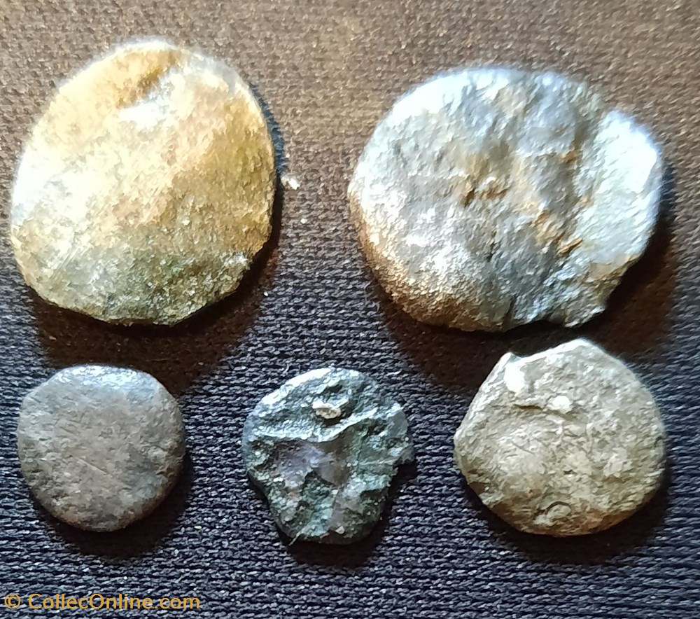Oboles du Sud est etat moyen (B) monnaies antiques celtes oboles du sud est etat moyen b