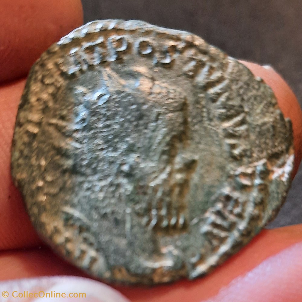 Postume A /Tete radiee a d R /Galere a d +264+265 D28 P11.70g C177 RCV11049 RIC143 monnaies antiquite av jc ap romaines republicaines imperiales postume a tete radiee a d r galere a d 264 265 d28 p11 70g c177 rcv11049 ric143