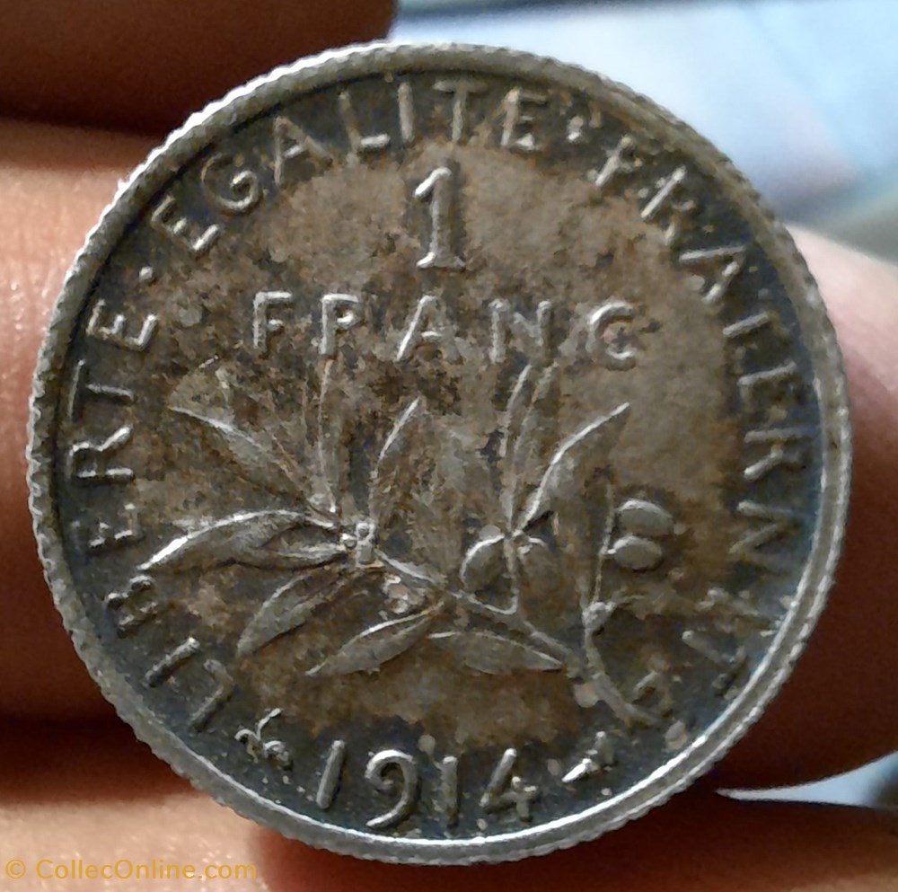Troisieme Republique Un Franc monnaies monde france troisieme republique un franc