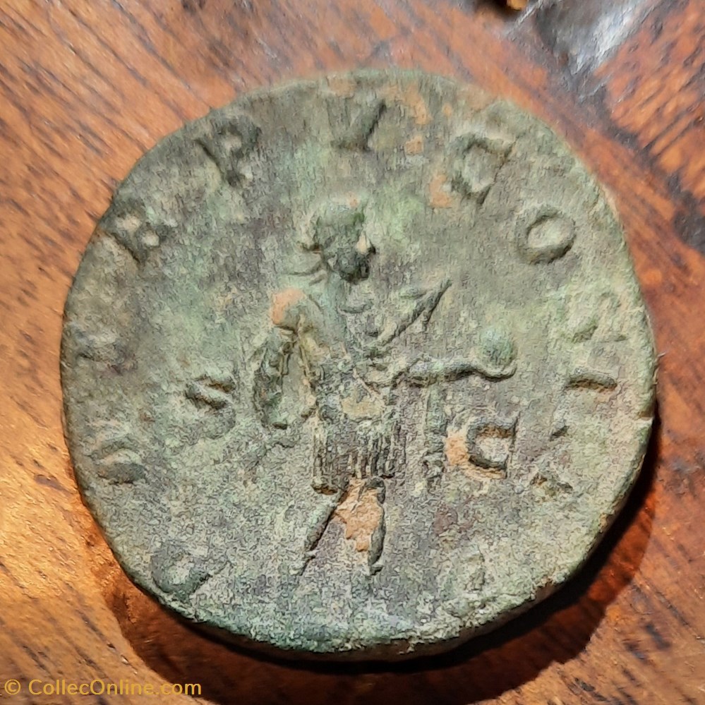 Gordien 3 A /Buste laure a d R/ Empereur marchant a g D27.5 P 14.62g RIC 307a C267 monnaie antique av jc ap romaine republicaine imperiale gordien 3 a buste laure a d r empereur marchant a g d27 5 p 14 62g ric 307a c267