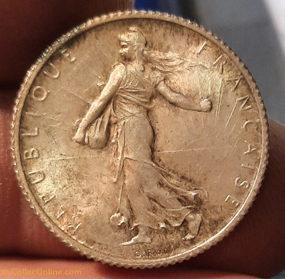 Troisieme Republique 1 Franc Semeuse 1920 monnaies monde france troisieme republique 1 franc semeuse 1920