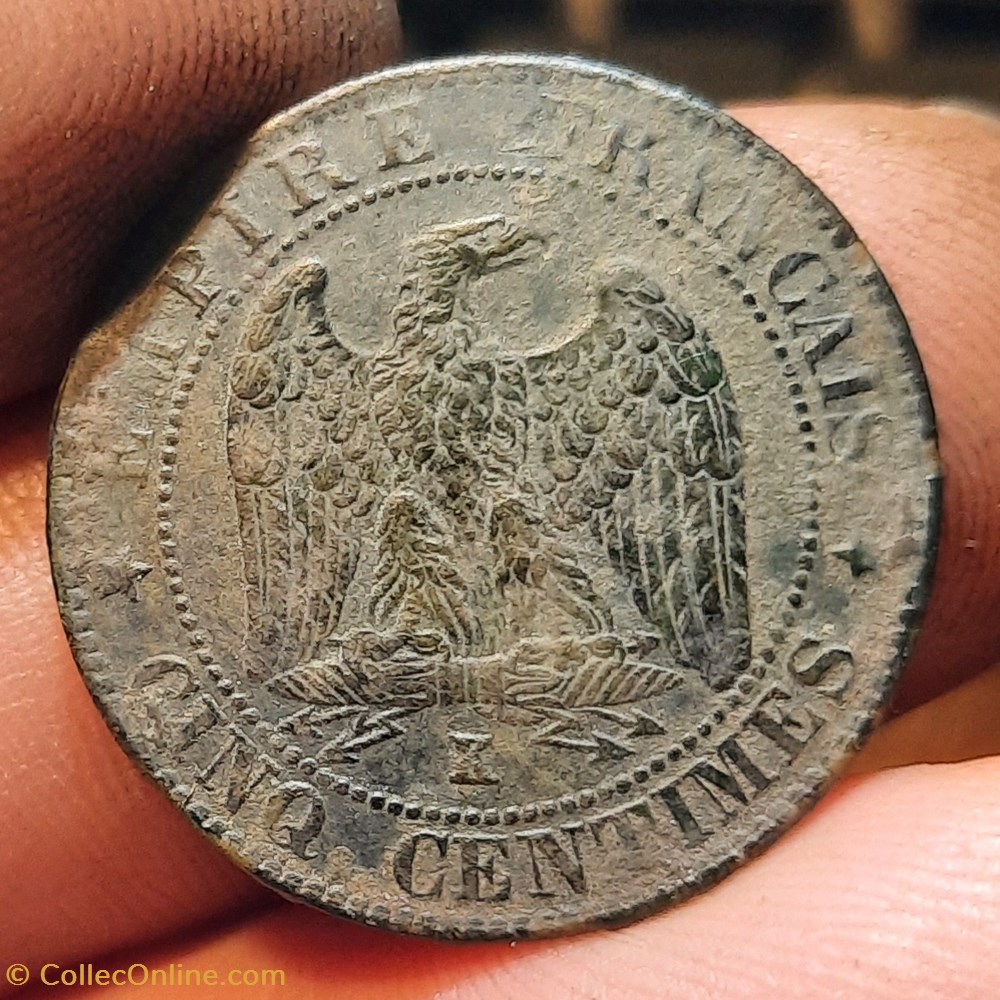 Napoleon 3 A/Tete nue a g R/Aigle D25.2 P4.92g F116/34 monnaies france modernes napoleon 3 a tete nue a g r aigle d25 2 p4 92g f116 34