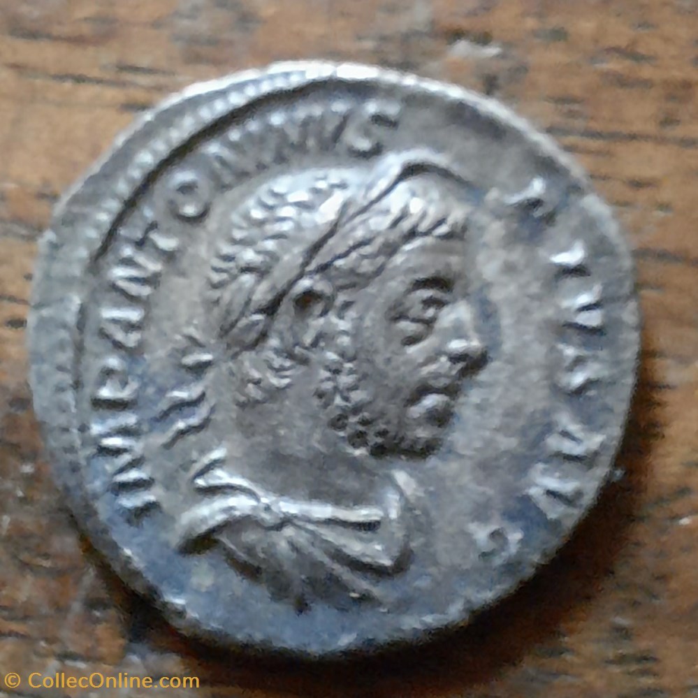 monnaie antique av jc ap romaine republicaine imperiale elagabal a buste laure a d r empereur tourne a g d18 9 p 2 38g rcv 7536 c 221 ric 46