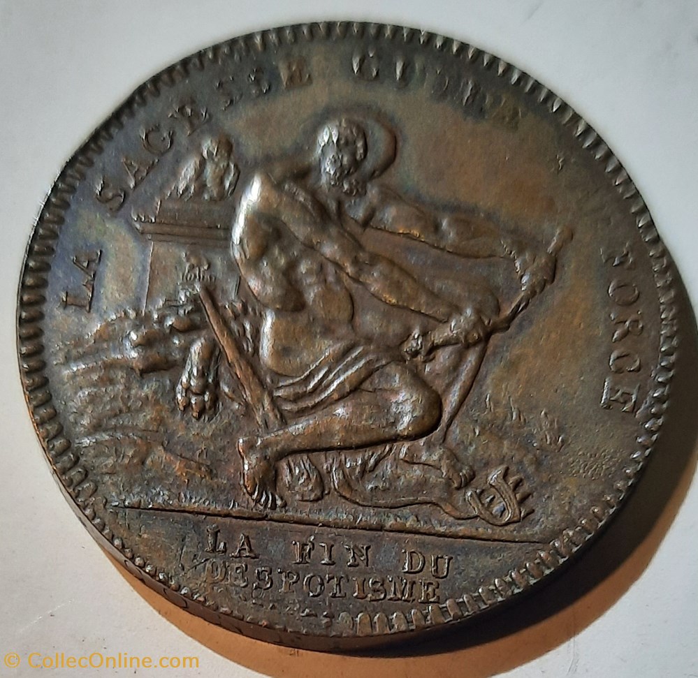 monnaie france moderne essai a la pyramide faute et refrappe a hercule r pyramide d 32 p 14 13g vg 342 br219 maz 332