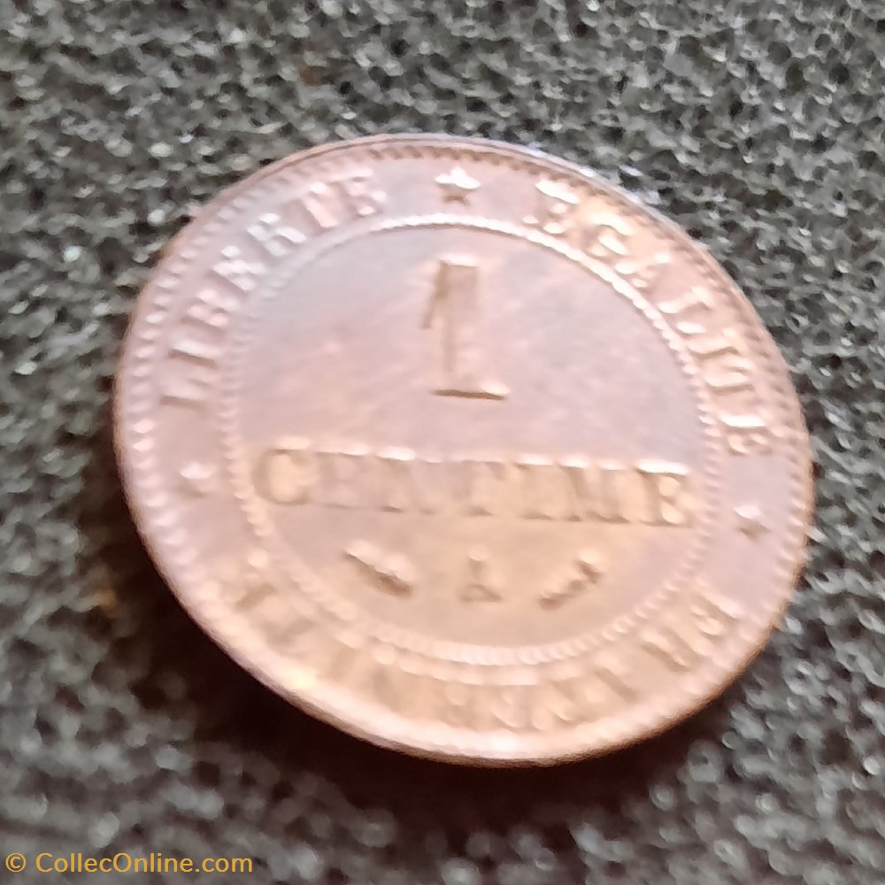 3° Republique A /Tete Ceres a g R / Legende D15.3 P1.02g F104/15 monnaies france modernes 3 republique a tete ceres a g r legende d15 3 p1 02g f104 15