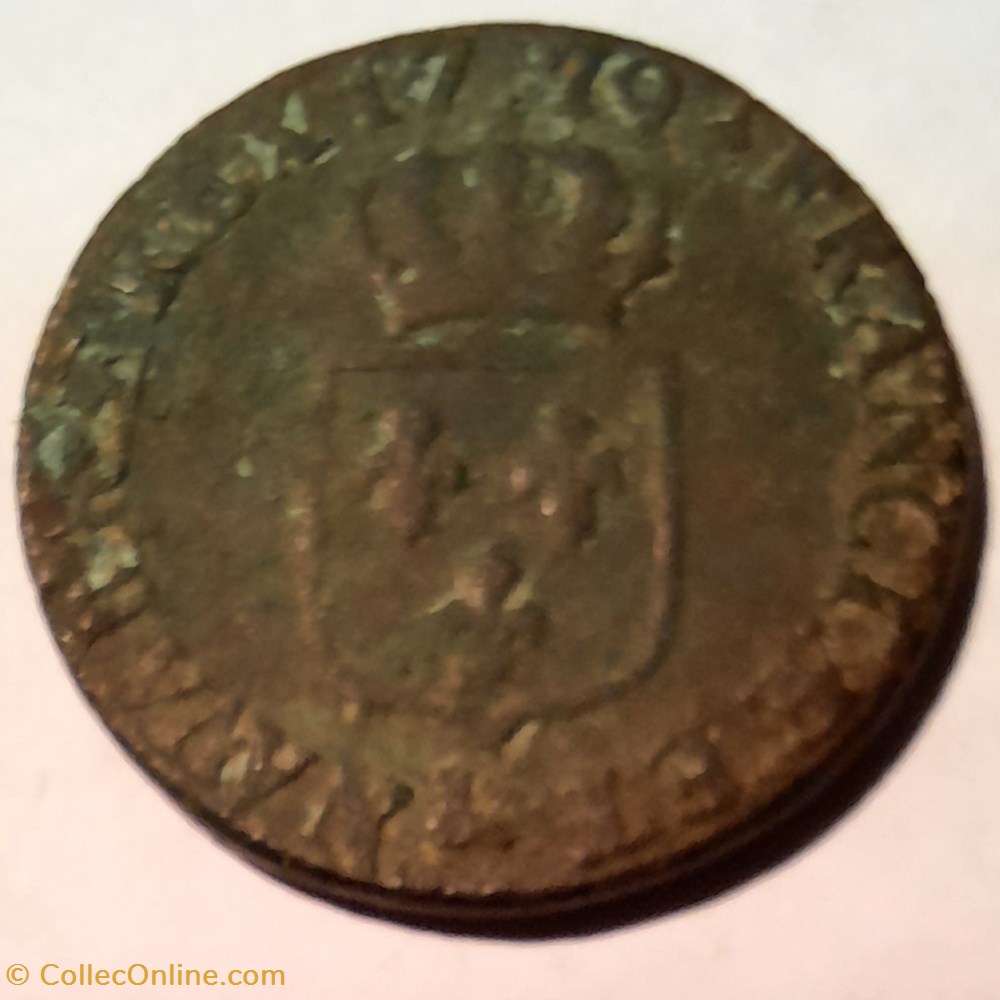 Louis 16 A /Tete a g R/ Ecu de France couronne D 24.5 P 5.94g G 349 C 2196 DR 613 monnaie royale louis 16 a tete a g r ecu de france couronne d 24 5 p 5 94g g 349 c 2196 dr 613