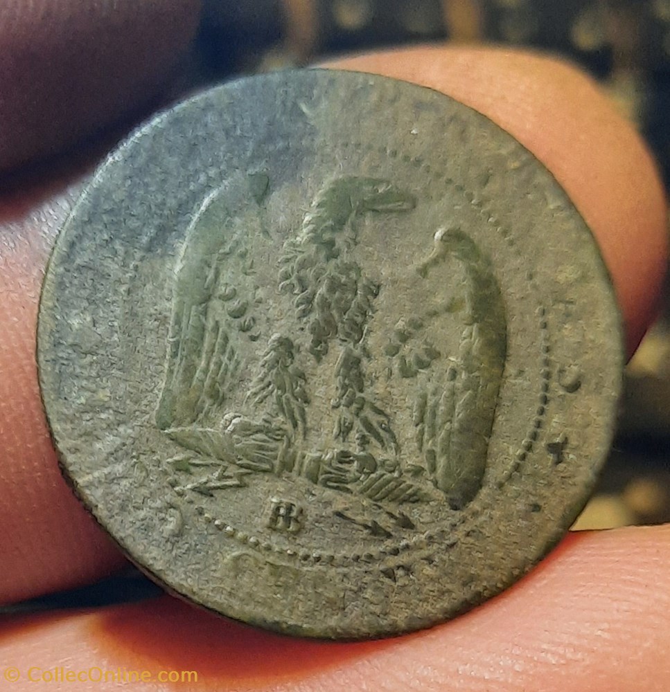 Napoleon 3 A/ Tete lauree a g R/Aigle D25.3 P4.88g F117/6 monnaies france modernes napoleon 3 a tete lauree a g r aigle d25 3 p4 88g f117 6
