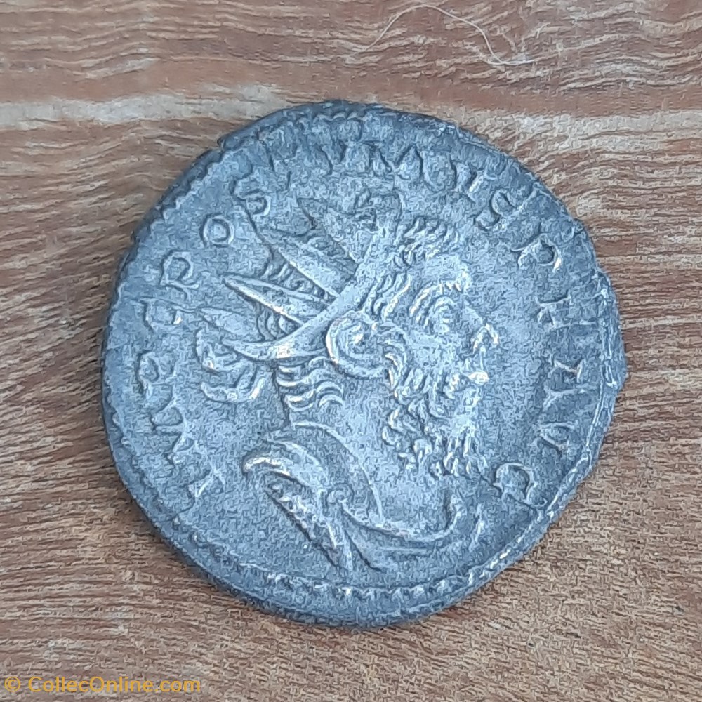 Postume A / Buste radie a d R/ Mars nue a d +263 -265 D 21 P 3.89 RCV10974 RIC57 C273 monnaie antique av jc ap romaine republicaine imperiale postume a buste radie a d r mars nue a d 263 265 d 21 p 3 89 rcv10974 ric57 c273