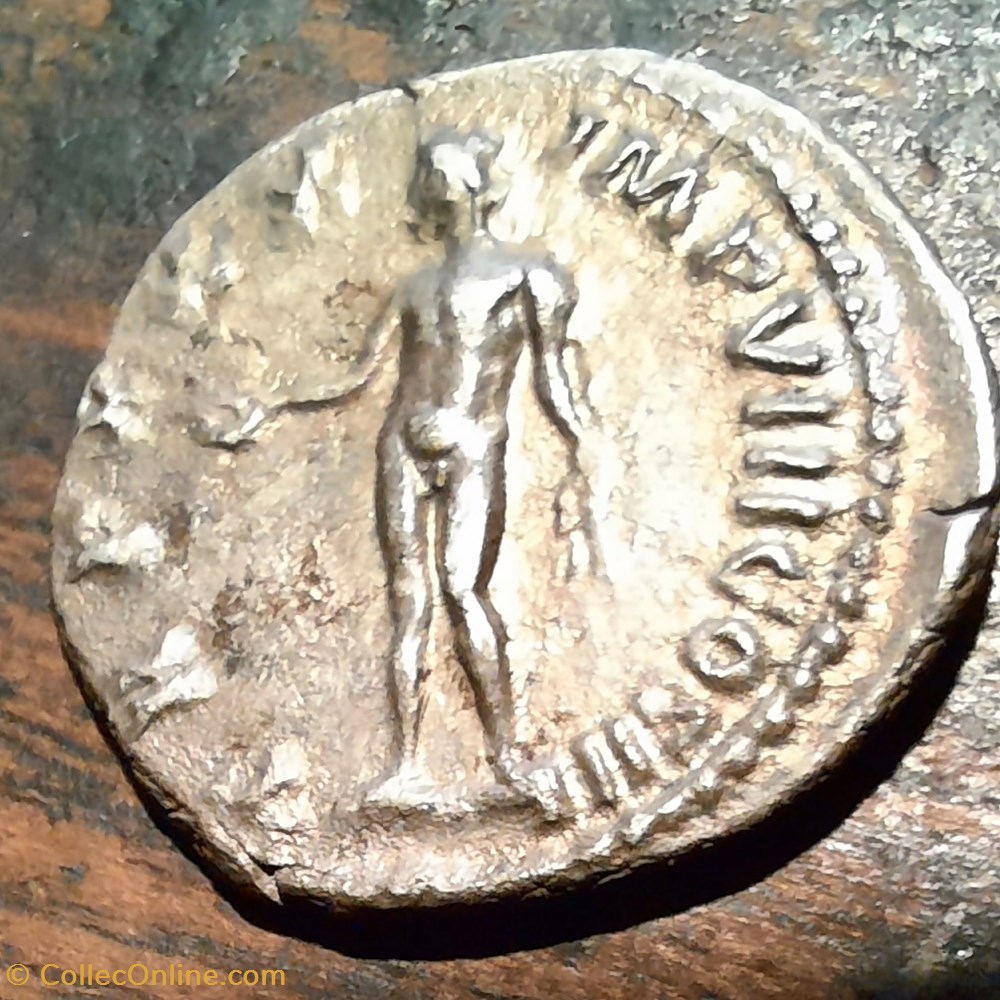 Marc Aurele A/Tete lauree a d R/Le Genie debout tete a g +170 ? D18.5 P3.03 monnaie antique av jc ap romaine republicaine imperiale marc aurele a tete lauree a d r le genie debout tete a g 170 d18 5 p3 03